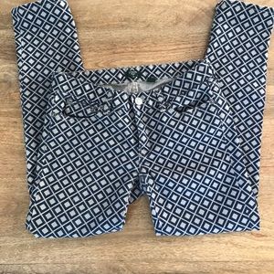 J. Crew sz 26 Printed Skinny Jeans